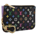 LOUIS VUITTON Monogram Multicolor Pochette Cles NM Purse M60279 Auth 198771V-1