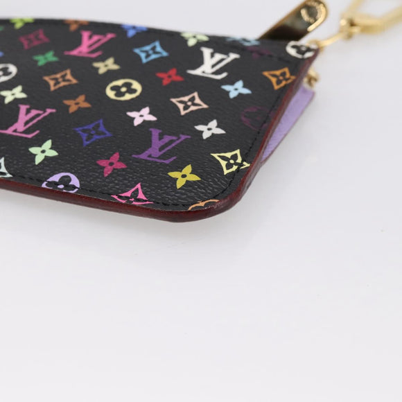 LOUIS VUITTON Monogram Multicolor Pochette Cles NM Purse M60279 Auth 198771V