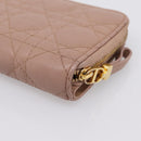 Christian Dior Canage Scarlet Wallet Lamb Skin Pink Auth 198778M-10