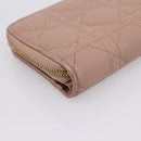 Christian Dior Canage Scarlet Wallet Lamb Skin Pink Auth 198778M-11