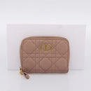 Christian Dior Canage Scarlet Wallet Lamb Skin Pink Auth 198778M-23
