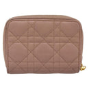 Christian Dior Canage Scarlet Wallet Lamb Skin Pink Auth 198778M-3