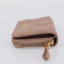 Christian Dior Canage Scarlet Wallet Lamb Skin Pink Auth 198778M-4