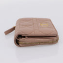 Christian Dior Canage Scarlet Wallet Lamb Skin Pink Auth 198778M-5