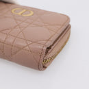 Christian Dior Canage Scarlet Wallet Lamb Skin Pink Auth 198778M-8