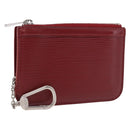 LOUIS VUITTON Epi Pochette Cles Coin Purse Ruby LV Auth 198779A-1