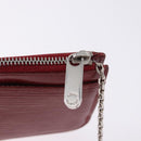 LOUIS VUITTON Epi Pochette Cles Coin Purse Ruby LV Auth 198779A-9