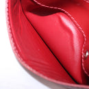 LOUIS VUITTON Epi Pochette Cles Coin Purse Ruby LV Auth 198779A-11