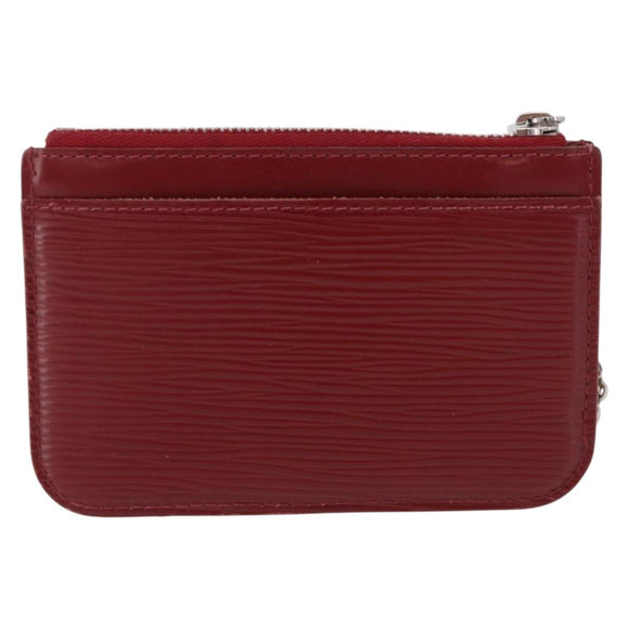 LOUIS VUITTON Epi Pochette Cles Coin Purse Ruby LV Auth 198779A
