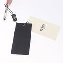 FENDI Strap You Shoulder Strap Leather White Silver Auth 198780M-7