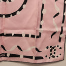 CHANEL Scarf Silk Pink CC Auth 198781V-21