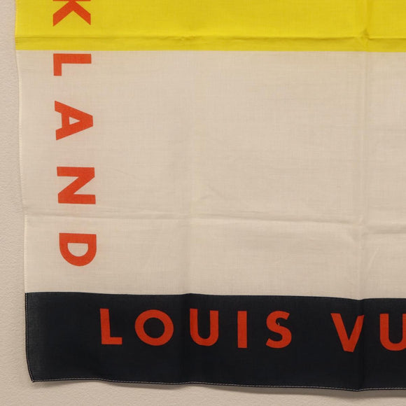 LOUIS VUITTON LV Cup Handkerchief Cotton Yellow LV Auth 198783A