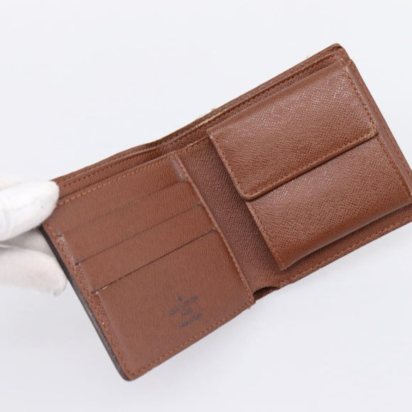LOUIS VUITTON Monogram PortefeuilleMarco Bifold Wallet M61675 LV Auth 198785
