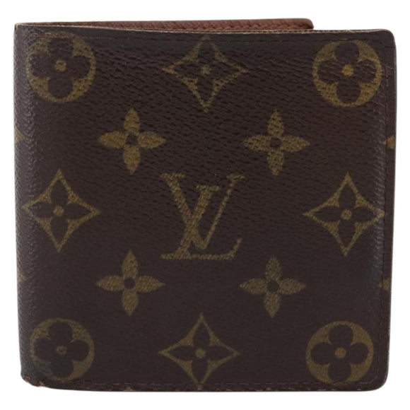 LOUIS VUITTON Monogram PortefeuilleMarco Bifold Wallet M61675 LV Auth 198785