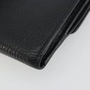 GUCCI Interlocking G Compact Wallet Leather Outlet Black 598167 Auth 198786A-10