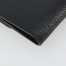 GUCCI Interlocking G Compact Wallet Leather Outlet Black 598167 Auth 198786A-11