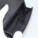 GUCCI Interlocking G Compact Wallet Leather Outlet Black 598167 Auth 198786A-14