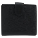 GUCCI Interlocking G Compact Wallet Leather Outlet Black 598167 Auth 198786A-3