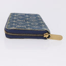 LOUIS VUITTON Monogram Denim Zippy Wallet Blue M95342 LV Auth 198787V-4