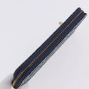 LOUIS VUITTON Monogram Denim Zippy Wallet Blue M95342 LV Auth 198787V-5