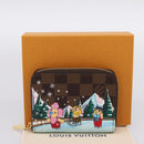 LOUIS VUITTON Damier Ebene Zippy Coin Purse N40721 LV Auth 198788M-12