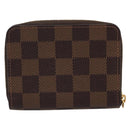 LOUIS VUITTON Damier Ebene Zippy Coin Purse N40721 LV Auth 198788M-2