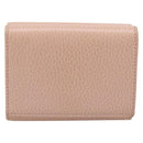 GUCCI GG Marmont Compact Wallet Leather Pink Gold 474746 Auth 198790A-3
