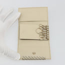 GUCCI GG Canvas Key Case Beige Gold 127048 1147 Auth 198792A-8