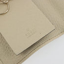 GUCCI GG Canvas Key Case Beige Gold 127048 1147 Auth 198792A-19