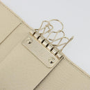 GUCCI GG Canvas Key Case Beige Gold 127048 1147 Auth 198792A-9