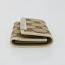 GUCCI GG Canvas Key Case Beige Gold 127048 1147 Auth 198792A-3