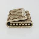 GUCCI GG Canvas Key Case Beige Gold 127048 1147 Auth 198792A-4