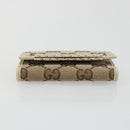 GUCCI GG Canvas Key Case Beige Gold 127048 1147 Auth 198792A-6