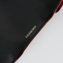 BALENCIAGA Compact Wallet Patent Leather Red Silver 558208 Auth 198793M-19