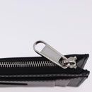 GUCCI Square G Space Coin Purse PVC Black Silver 628471 Auth 198796M-8