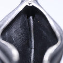 GUCCI Square G Space Coin Purse PVC Black Silver 628471 Auth 198796M-18