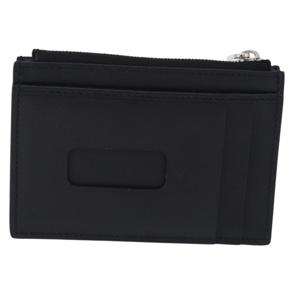 GUCCI Square G Space Coin Purse PVC Black Silver 628471 Auth 198796M