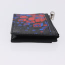 GUCCI Square G Space Coin Purse PVC Black Silver 628471 Auth 198796M-3