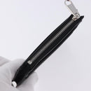GUCCI Square G Space Coin Purse PVC Black Silver 628471 Auth 198796M-5