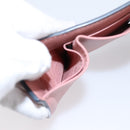 Christian Dior Saddle Compact Wallet Leather Pink Gold Auth 198797A-19