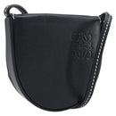 LOEWE Neck Coin Pouch Leather Black Auth 198798A-1