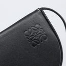 LOEWE Neck Coin Pouch Leather Black Auth 198798A-18