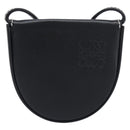 LOEWE Neck Coin Pouch Leather Black Auth 198798A-13