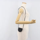 LOEWE Neck Coin Pouch Leather Black Auth 198798A-22