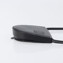 LOEWE Neck Coin Pouch Leather Black Auth 198798A-3