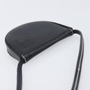 LOEWE Neck Coin Pouch Leather Black Auth 198798A-6
