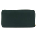 GUCCI Zumi Long Wallet Leather Green Gold 570661 Auth 198799A-3