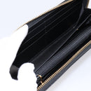 GUCCI Interlocking G Long Wallet Leather Black Gold Auth 198800V-15