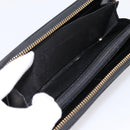 GUCCI Interlocking G Long Wallet Leather Black Gold Auth 198800V-16