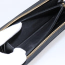 GUCCI Interlocking G Long Wallet Leather Black Gold Auth 198800V-18